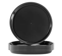 QWORK® 6 Pièces Soucoupe Pot Fleur, ⌀ 40 cm soucoupes pour Plantes Ronds Plastique