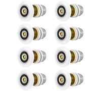 QWORK® 8 Pcs Roulette Porte Coulissante de Douche, 25mm Roulette de Douche de Rechange pour 4~6 mm Épaisseur de Porte