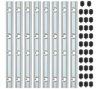QWORK® 8 Pièces Connecteurs Profilés En Aluminium, Pour Aluminium Extrusion Profile 20x20 Série, Avec Vis M5
