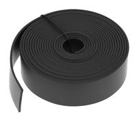 QWORK® Bande de Caoutchouc Néoprène 25mm x 1,5mm x 3 mètres - Plaque de Caoutchouc Solide pour Joints, Réduction Vibrations & Bricolage