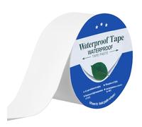 QWORK® Butyl Tape, Blanc 5 cm x 5 m Ruban Étanche Autocollante pour Fuites, Ruban d'étanchéité pour Toits, Tuyaux