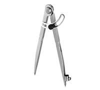 QWORK® Compas pointu 200 mm, compas menuisier, compas grand diamètre avec porte-crayon, pour géométrie, dessin, dessin