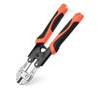 QWORK® Coupe boulon, 220 mm Cr-V mini coupe-boulon avec poignée antidérapante, pour câble, chaîne, ressort