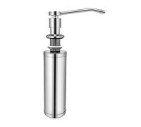 QWORK® Distributeur de liquide pour évier de cuisine, distributeur de savon pour évier de cuisine avec bouteille de savon de 325 ml, acier inoxydable 304