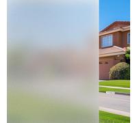 QWORK® Film Fenêtre Anti Regard 60x200cm - Film Opaque Fenêtre Anti UV, Réutilisable et Facile à Installer pour Intimité (Salle de Bain, Bureau, Maison)