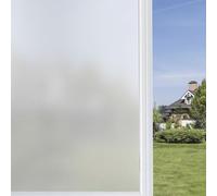 QWORK® Film fenêtre Auto-adhésif, 30x200 cm Film dépoli Protection Vie privée, Film dépoli Anti-UV, pour Maison et Bureau