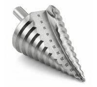 QWORK® HSS 4241 Foret étagé 6 à 60 mm avec revêtement en titane pour métal, PVC, bois