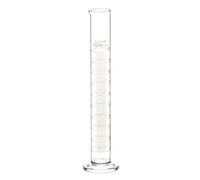 QWORK® Lot de 1 Éprouvette graduée en verre 100 ml, verre borosilicaté, paroi épaisse, lèvre supérieure évasée
