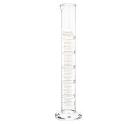 QWORK® Lot de 1 Éprouvette graduée en verre 50 ml, verre borosilicaté, paroi épaisse, lèvre supérieure évasée