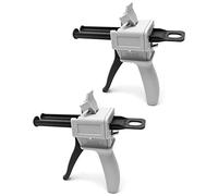 QWORK Lot de 2 pistolets distributeurs de 50 ml pour mélange d'impression, 1 : 1/1 : 2 ratio AB, buse de mélange statique