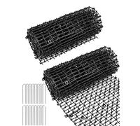 QWORK® Lot de 2 Tapis à Picots pour Jardin 200 x 30 cm, Barrière Physique de Protection pour Parterres, Tapis Dissuasion Anti-Creusement