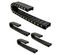 QWORK Lot de 4 chaînes en plastique fermées haute résistance 1 m de long, 25 mm x 77 mm (H x l)