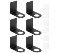 QWORK® Lot de 6 Porte Distributeur de Savon - Organiseur Mural en Acier Inoxydable 304 pour shampoing, Gel Douche, etc.