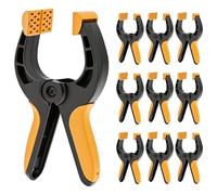 QWORK®® Lot de 8 Grandes Pince a Ressort 17CM, Envergure 70 mm, Force de Serrage 13 kg - Serre-Joints en Nylon Incassable