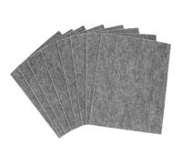 QWORK® Patins en Feutre Auto-adhésifs à découper - 8 pièces 16x20cm, 4 mm d'épaisseur, idéaux pour Les chaises et Les sols délicats (Gris)