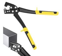 QWORK® Pince à sertir, 300 mm sertisseuse goujon en acier, pour profils métalliques, plaques de plâtre