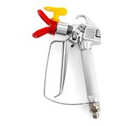 QWORK Pistolet a Peinture Airless + Garde de Siège de Buse + 517 Buse Réversible, Outil Universel Compatible avec Titan Wagner Pulvérisateur de Peinture, 3600 PSI / 250 Bar