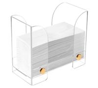 QWORK® Porte-Serviettes en Papier Acrylique, Distributeur de Serviettes en Papier Transparent, pour Cuisine, Restaurant, Salle de Bain