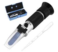QWORK® Réfractomètre Antigel 4 en 1 avec Compensation Automatique de la température, pour antigel + Liquide de Batterie + AdBlue (DEF) + Liquide Lave-Glace
