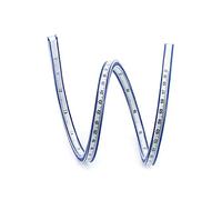 QWORK Regle Couture Flexible 60cm, Règle de Serpent Plastique Double Face pour Normographe Geographie, Menuiserie