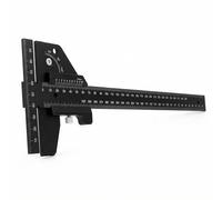 QWORK® Règle en T pour le travail du bois, alliage d'aluminium, règle d'angle de charpentier, scribe pour le travail du bois, 0-300 mm