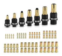 QWORK® Riveteuse Pneumatique Kit de mandrin M3-M12 - Ensemble de 77 pièces incluant 70 écrous borgnes pour réparation automobile, construction métallique et bricolage