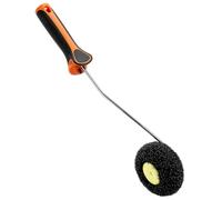 QWORK® Rouleau d’Angle Enduit, Rouleau Circulaire à Fibres Denses avec Tige Renforcée, pour Finition Précise des Coins, Plafonds et Murs de Rénovation