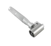 QWORK® Rouleau de pression à main, Rouleau de couture plat en inoxydable pour joint de bord du papier peint (40 mm)