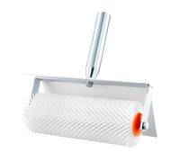 QWORK® Rouleau débulleur 25 cm avec protection anti-éclaboussures, longueur de pointe de 21 mm, pour éliminer les bulles et pour les surfaces lisses