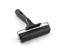 QWORK Rouleau encreur, Rouleau de caoutchouc Brayer pour impression, papier peint, encre linogravure, 10 cm