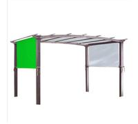 QWWQYDY Toile pour Tonnelle Pergola Universelle de Remplacement, auvent d'extérieur, Couverture d'ombrage for Jardin, Porche, Cour, Barbecue, Plage, gazébo, Treillis de Raisin, Pergola(Green)