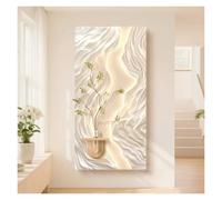 Qxgylz Décoration Murale 3D avec LED, Art Murale 3D en Grès, Fresque Murale Suspendue, Sculpture Murale Lumineuse, Peinture LED Entrée, Couloir(B,80x40cm/31.5x15.7in)