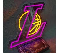 QXMH Signe néon Gamer, enseignes néon LED de jeu avec USB/commutateur, décoration graphique néons pour la chambre de jeu, lampe décorative pour adolescents garçons (L Basketball)