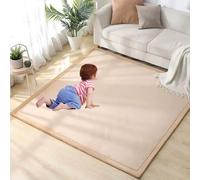 QYJBOUU Tapis Rampant Extra Large 50 x 100 cm Tapis de Jeu en Velours Corail Chambre Enfant Tapis d'éveil pour bébé Grand Tapis en Velours Corail Doux antidérapant Tapis Zone Tapis de Yoga Tatami