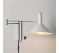 QYYZTHX Applique Murale à Bras pivotant avec Interrupteur câble, éclairage Mural Industriel Vintage d'intérieur, Lampe de Lecture Murale à Bras Long réglable, Bras Flexible Rotatif à 360 ° pour