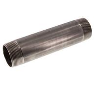 R 1 1/2'' Mamelon double pour tuyau en acier inoxydable 20 Bar DIN 2982 - 180mm