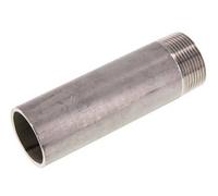 R 1 1/4'' Male x 42.4mm Raccord pour tuyau en acier inoxydable avec embout à souder 20 Bar DIN 2982 - 130mm