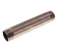 R 1 1/4'' Mamelon double en acier inoxydable 20 Bar DIN 2982 - 200mm
