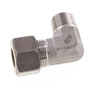 R 1/2'' mâle x 16S Raccord à compression coudé à 90 degrés en acier inoxydable 400 Bar DIN 2353