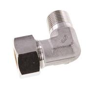 R 1/2'' mâle x 18L Raccord à compression coudé à 90 degrés en acier inoxydable 315 Bar DIN 2353