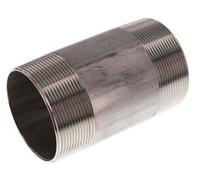 R 2 1/2'' Mamelon double pour tuyau en acier inoxydable 20 Bar DIN 2982 - 120mm