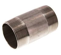 R 2'' Mamelon double en acier inoxydable 20 Bar DIN 2982 - 100mm