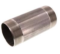 R 3'' Mamelon double pour tuyau en acier inoxydable 20 Bar DIN 2982 - 180mm