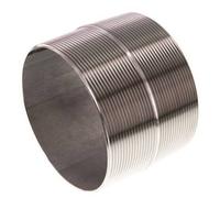 R 4'' Mamelon double pour tuyau en acier inoxydable 20 Bar DIN 2982 - 80mm