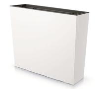 R.G. Pot de Fleurs Haut Urbi Case DUC600T Blanc avec Insert, Jardinière Rectangulaire Moderne pour Balcon et Salon, Plastique Durable, Longueur 60cm