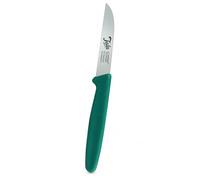 R. Herder Couteau d Office 22,9 cm, Couteau à Légumes et Fruits en Inox Solingen Aiguisé à la Main, Manche PP Vert, Léger 26,6 g, Compatible Lave Vaisselle