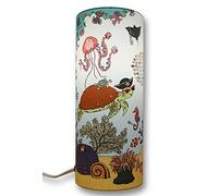 R&M Coudert - Lampe de chevet enfants bleue SOUS L'OCEAN 30 cm
