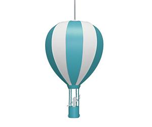 R&M Coudert Lampe Suspension Chambre d'enfant Montgolfière Turquoise