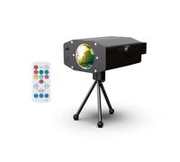 R-MUSIC - DISCO SPOT - Spot LED RGB avec Trépied + Télécommande - Projection 180° - Lumière de scène animée au rythme de la musique - Effet de lumière LED RGB - Trepied - Pour Fête, DJ, Bar, Club