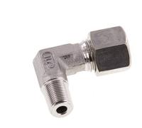 R Raccord à compression coudé à 90 degrés en acier inoxydable 1/4'' mâle x 8L 315 Bar DIN 2353